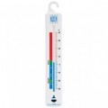 Vertical spirit-filled fridge thermometer